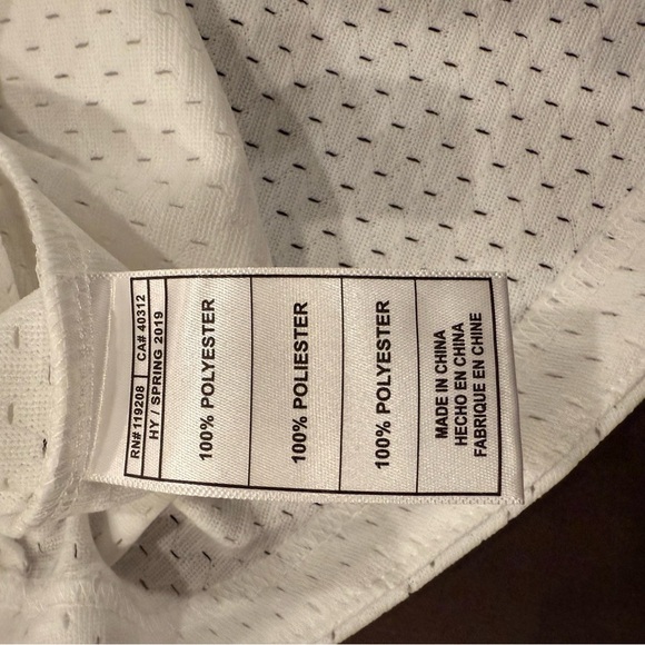 Mitchell & Ness White Chicago Cubs Jersey with Red and Blue Trim - Picture 5 of 10